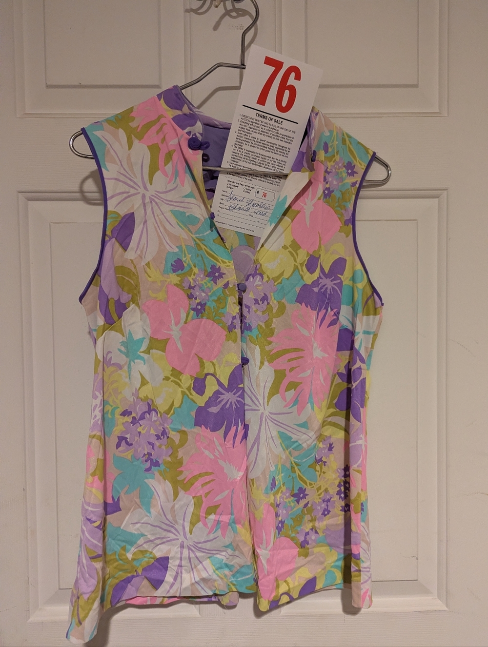Lot 76 Floral Sleeves Blouse - Medium